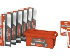 Lugato Kelle Spachtel Zahnkellen-Set Zahnspachtel Zahnkelle Edelstahl 133 mm