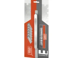 Lugato Kelle Spachtel Zahnkellen-Set Zahnspachtel Zahnkelle Edelstahl 135 mm