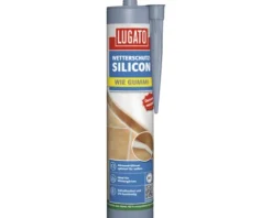 Lugato Wetterschutz-Silikon Wie Gummi aluminium 310 ml