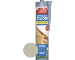 Lugato Wetterschutz-Silikon Wie Gummi grau 310 ml