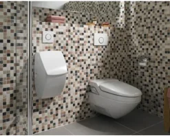 Marmor-Natursteinmosaik Random 30,5x30,5 cm beige/braun