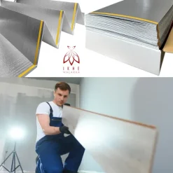 10m² Fußboden Unterlage Klick Vinylboden LVT 1,5 mm Schalldämmung Warmdämmung Trittschalldämmung ≤ 400 kPa
