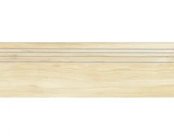 MIRAVA Feinsteinzeug Stufenfliesen SKIEN 29,8 cm x 119,8 cm x 0,9 cm bay beige matt rektifiziert