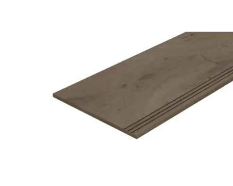 MIRAVA Feinsteinzeug Stufenfliese OSLO walnut dark 29.8 x 120 x 0,9 cm UGL