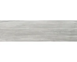 MIRAVA Feinsteinzeug Treppenstufe BERGEN Grey 29.5 x 120 x 0,9 cm matt rektifiziert