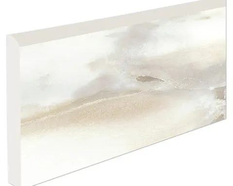 MIRAVA Sockel LUCCA Bianco Gold pol. 10 x 60 cm