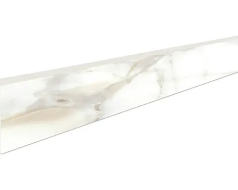 MIRAVA Sockel LUCCA Bianco Gold pol. 10 x 60 cm