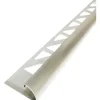MIRAVA Viertelkreis Abschlussprofil Edelstahl gebürstet 300 cm x 8 mm