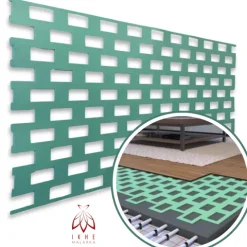 2,5mm Dämmung Unterlage für Fußbodenheizung Fußbodenunterlage Laminatböden Schalldämmung Warmdämmung Trittschalldämmung Thermo Base 100x50cm = 0,5m²
