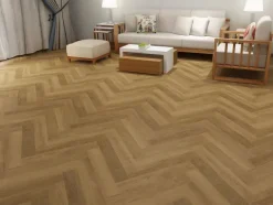 1.752 m² Premium Vinylboden Fischgrät Design 2072H ALTENO EICHE Boden mit Trittschalldämmung 592 x 148 x 5,5 mm