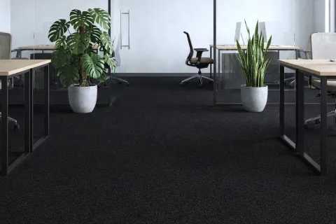 6 m² Selbstklebender Teppich Teppichboden Teppichbelag Bodenbelag Strapazierfähiger Wasserdicht – 120 cm x 500 cm (schwarz)