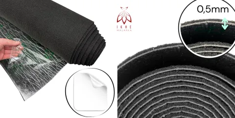 6 m² Selbstklebender Teppich Teppichboden Teppichbelag Bodenbelag Strapazierfähiger Wasserdicht – 120 cm x 500 cm (schwarz)