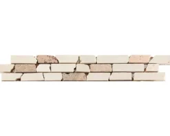 Natursteinbordüre braun 4,9x30,5 cm