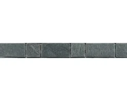 Natursteinbordüre grau 3,3x30,5 cm