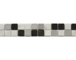 Natursteinbordüre schwarz 4,8x29,8 cm