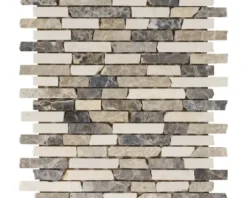 Natursteinmosaik braun beige 30x30 cm