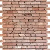 Natursteinmosaik Travertino rot 30x30 cm