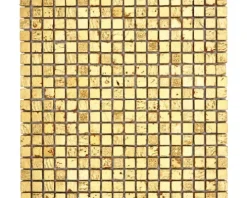 Natursteinmosaik XAM 47 30x30 cm Gold