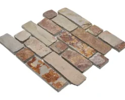 Natursteinmosaik XMS546N Bronze-anthrazit-grau 32,7x30,7 cm