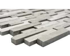 Natursteinmosaik XNC 3D20 Marmor grau 31,5x30 cm