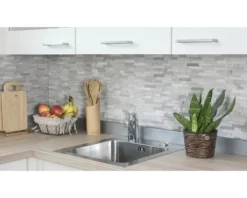 Natursteinmosaik XNC 3D20 Marmor grau 31,5x30 cm