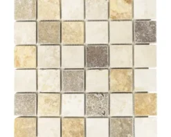 Natursteinmosaik XNT 46685 braun/beige 30,5x30,5 cm