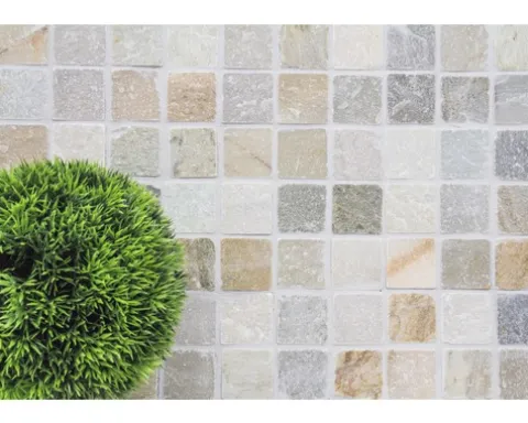 Natursteinmosaik XNT 46685 braun/beige 30,5x30,5 cm