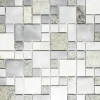 Natursteinmosaik XSA 525 silber/grau 30x30 cm