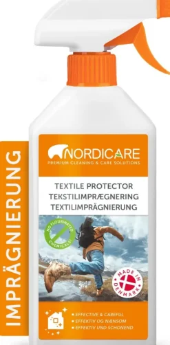 Nordicare Textil Imprägnierspray [500ml] Universal Imprägnierspray Jacke Sneaker Schuhe I Imprägnierung's Spray Regenjacke, Goretex I Textil Schuh wasserdicht imprägnieren
