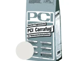 PCI Carrafug® Spezial Fugenmörtel für Naturwerksteinplatten perlgrau 5 kg