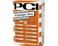 PCI Nanolight® leichter variabler Flexmörtel für Glasmosaik und Glasfliesen weiß C2TE-S1 15 kg