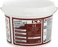 PCI Polyfix® 5 Min. Blitzzement Mörtel zum Ausbessern, Befestigen und Montieren 5 kg