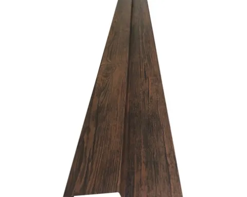 PRECIT Sockelprofil für Wandpaneel nussbaum 1000 mm x 51 mm x 15 mm x 50 m