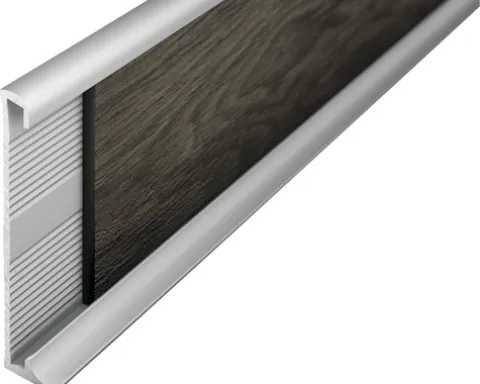 Prinz Sockelleiste Aluminium silber 11 x 60 x 2700 mm