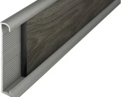 Prinz Sockelleiste Aluminium titan ungelocht 270 x 6 cm