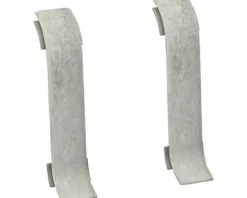 Prinz Verbinderfür Klemmsockelleiste Steingrau 50 x 22 mm 2 Stück