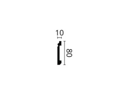 Profipack Sockelleiste C3, 10 x 2 m, 10 x 80 mm