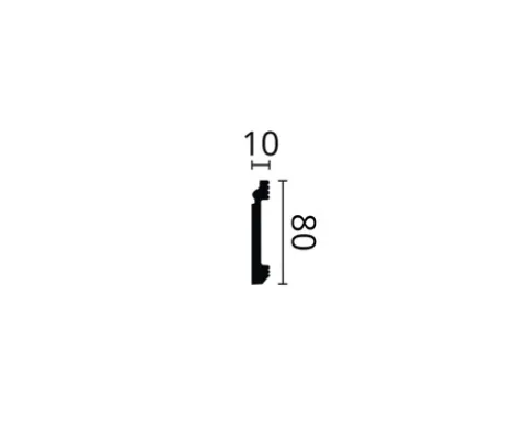 Profipack Sockelleiste C3, 10 x 2 m, 10 x 80 mm