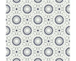 PVC-Boden Artifact Fliesen-Optik blau grau Fliesen 16,6x16,6 cm 200 cm breit (Meterware)