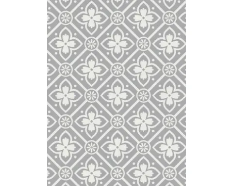 PVC-Boden Balder Fliesenoptik alma grey Fliesen 25x25 cm 400 cm breit (Meterware)