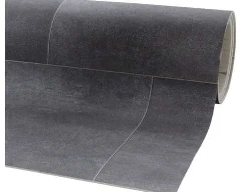 PVC-Boden Miami Fliesenoptik braun-grau Fliesen 25x33 cm 200 cm breit (Meterware)