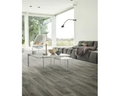 PVC-Boden News Holzdielenoptik Aged Oak graubraun Dielen 16,6x100 cm 300 cm breit (Meterware)