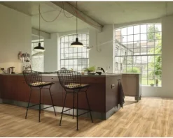 PVC-Boden News Holzdielenoptik Lime Oak hellbraun Dielen 20x150 cm 400 cm breit (Meterware)