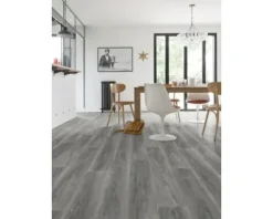 PVC-Boden Primetex Holzdielenoptik anthrazit Dielen 20x133 cm 400 cm breit (Meterware)