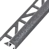 Quadrat-Abschlussprofil Dural Squareline 11 mm Länge 250 cm Aluminium antr.