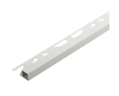 Quadrat-Abschlussprofil Dural Squarline DPSP 1130 PVC weiß 250 cm Höhe 11 mm
