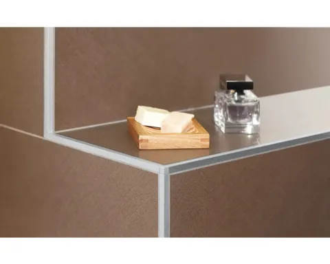 Quadrat-Abschlussprofil Squareline Aluminium Länge 250 cm Höhe 9 mm