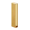 Rechtes, modulbares Außeneck FCEP für FC-Stahl-Sockelleisten 12 mm x 30 mm x 100 mm - goldener spiegel