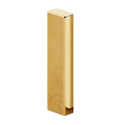 Rechtes, modulbares Außeneck FCEP für FC-Stahl-Sockelleisten 12 mm x 30 mm x 100 mm - goldener spiegel