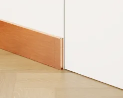 Rechtes, modulbares Außeneck FCEP für FC-Stahl-Sockelleisten 12 mm x 30 mm x 100 mm - kupfer gebürstet